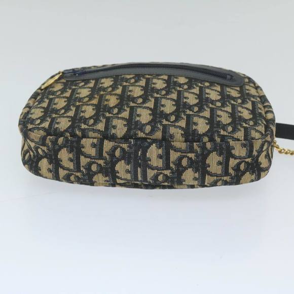 Christian Dior Trotter Canvas Chain Shoulder Bag Navy Auth yk9686 - Picture 5 of 16